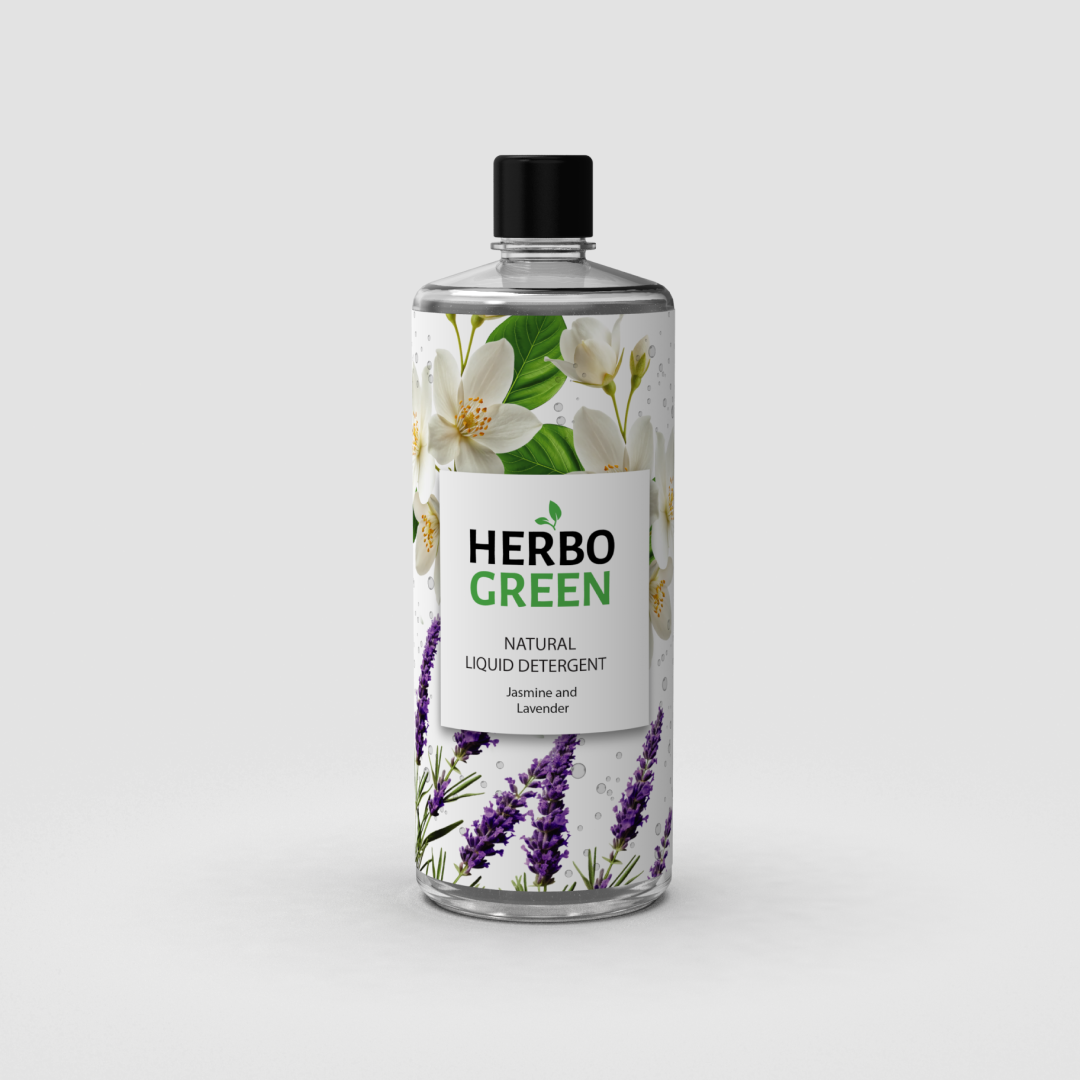 Herbo Green Natural Liquid Detergent 1L | Jasmine & Lavender