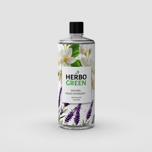 Herbo Green Natural Liquid Detergent 1L | Jasmine & Lavender