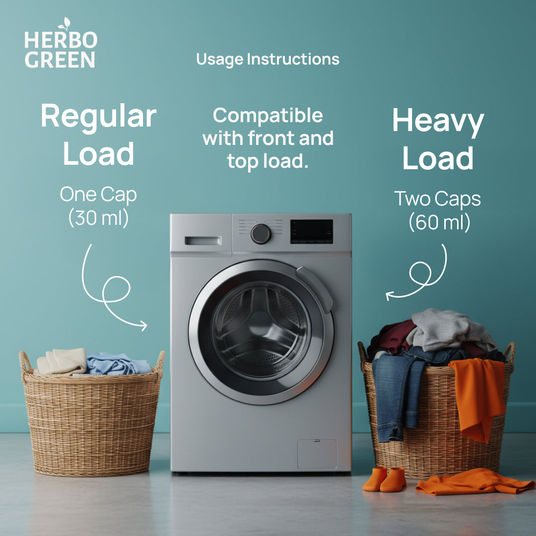 Herbo Green Natural Liquid Detergent 1L | Jasmine & Lavender
