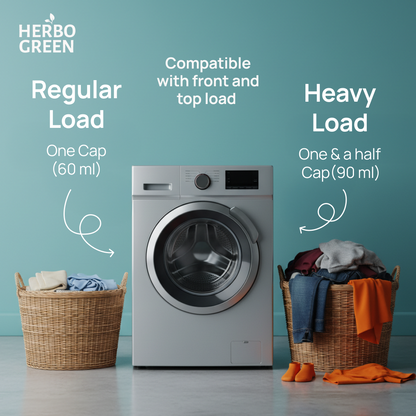 Herbo Green Natural Liquid Detergent 1L | Jasmine & Lavender