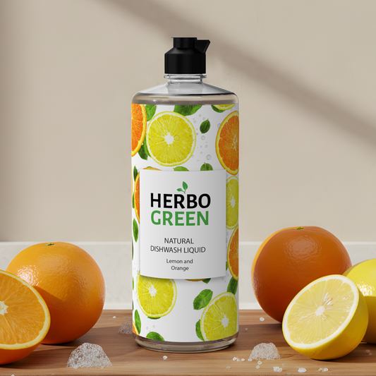Herbo Green Natural Dish Cleaner 1L | Citrus Lemon & Orange