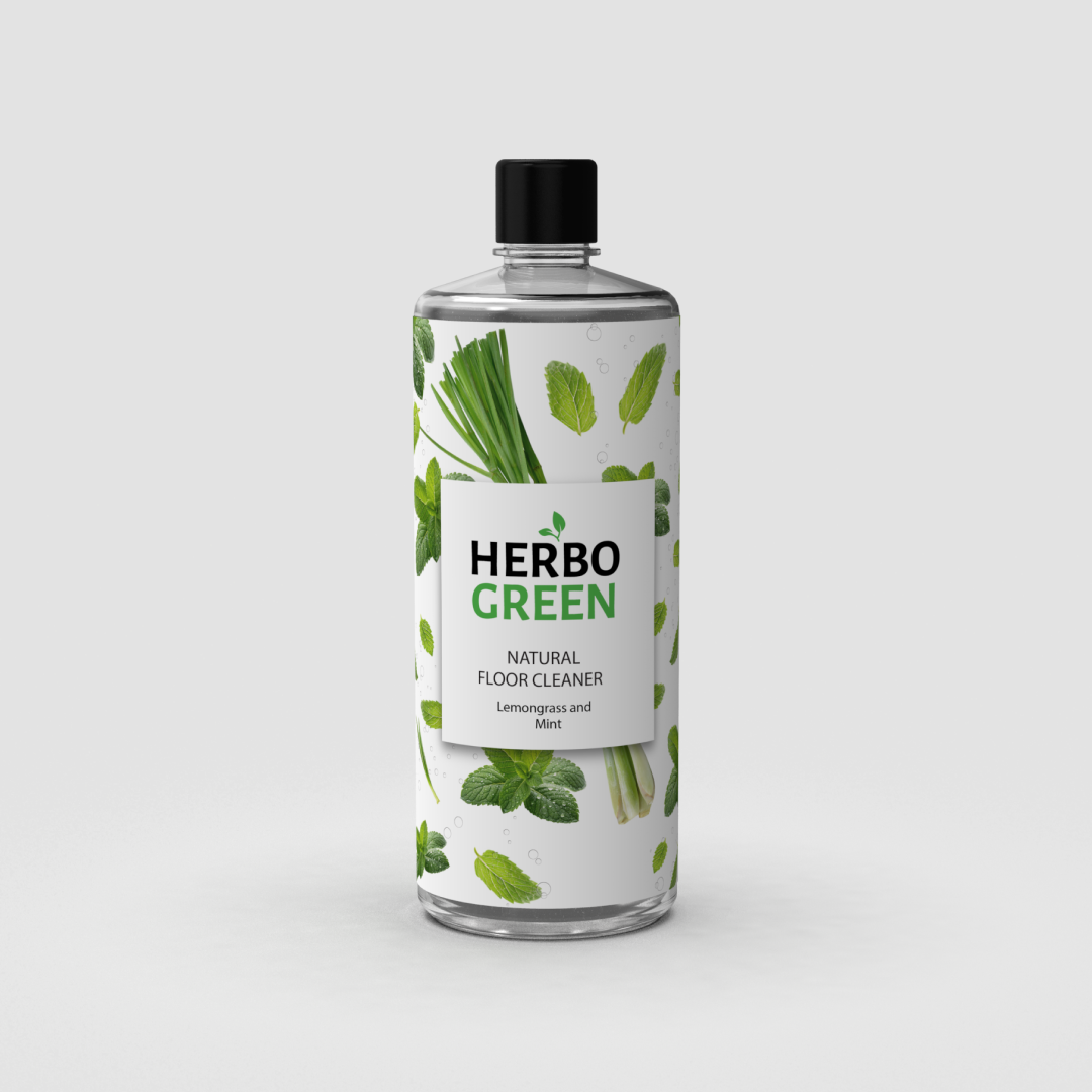 Herbo Green Natural Floor Cleaner 1L | Lemongrass & Mint