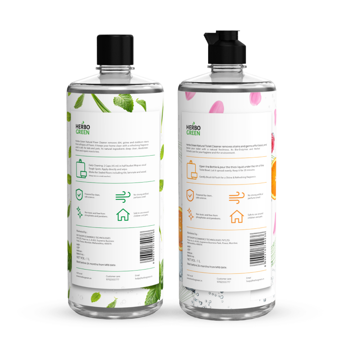 Floor Cleaner & Toilet Cleaner Combo 2L