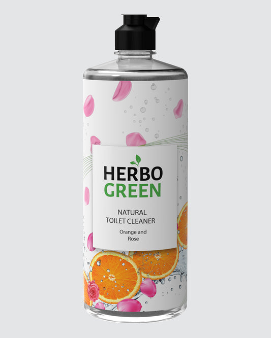 Herbo Green Natural Toilet Cleaner 1L | Orange & Rose