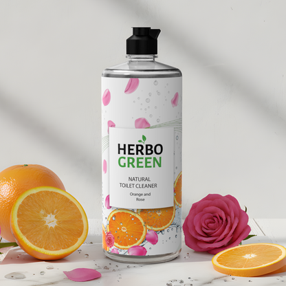 Herbo Green Natural Toilet Cleaner 1L | Orange & Rose