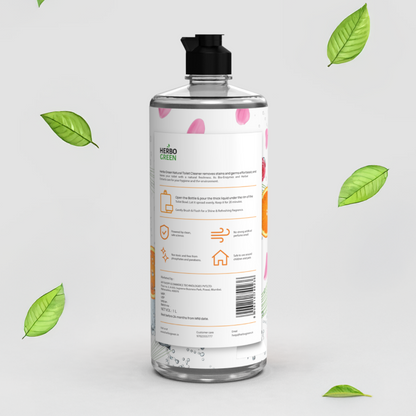 Herbo Green Natural Toilet Cleaner 1L | Orange & Rose