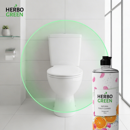 Herbo Green Natural Toilet Cleaner 1L | Orange & Rose